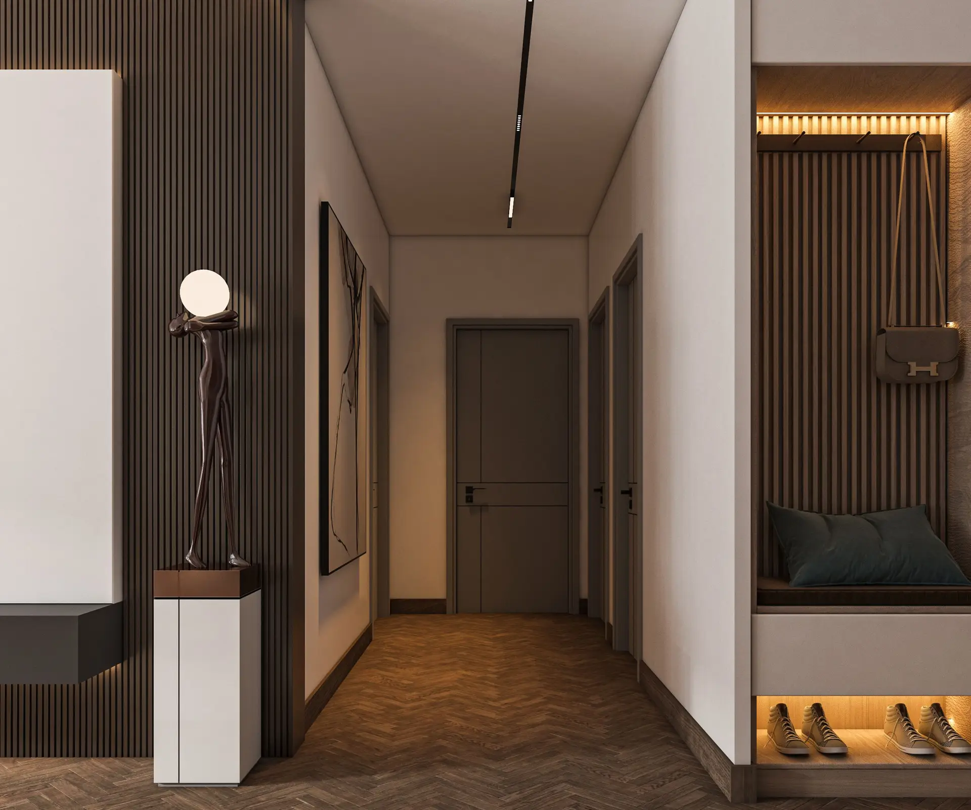 Minimalist boutique entrance