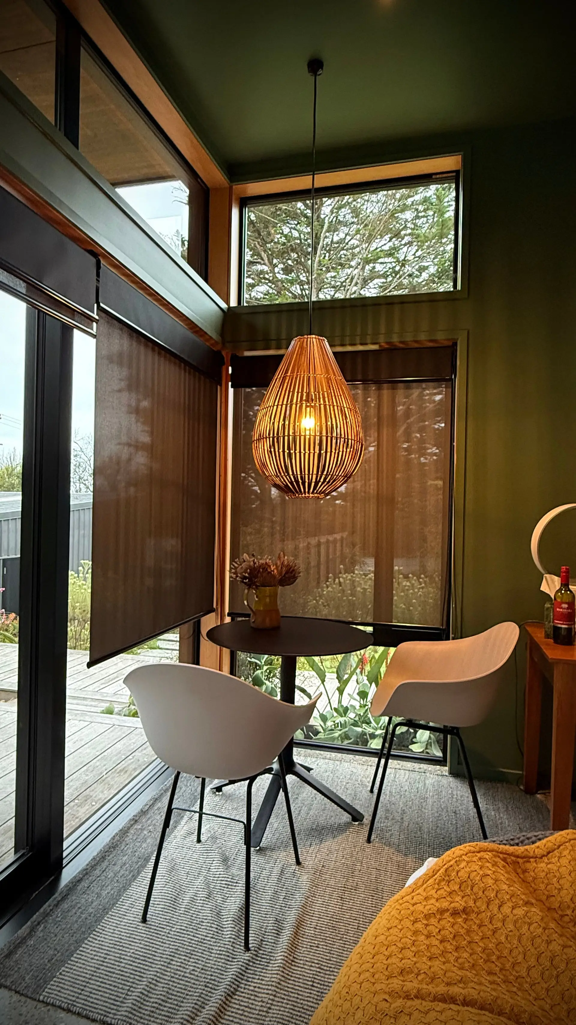 Cozy modern interior corner