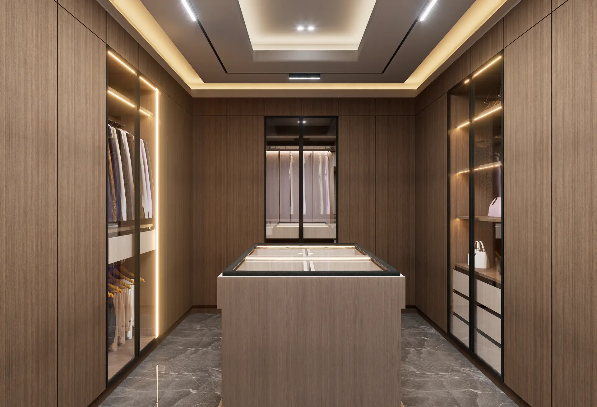 Bespoke wooden cabinetry detail