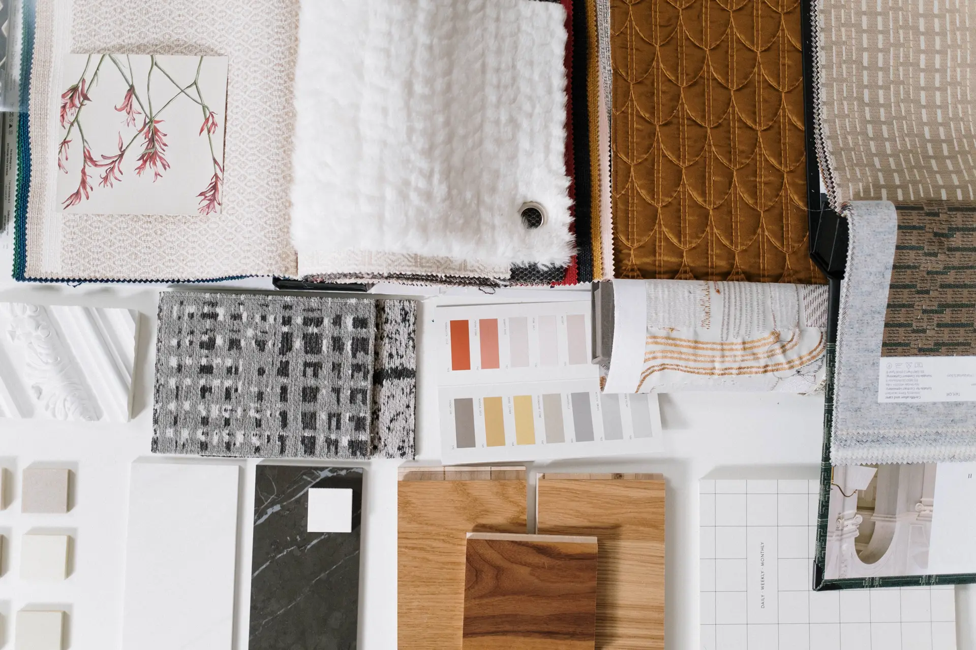 Textile and fabric samples